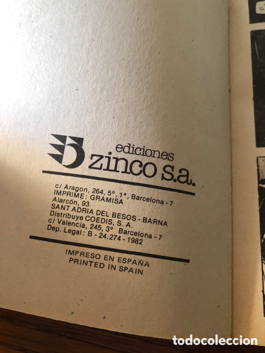 C&oacute;mics: COMIC ZAGOR CONTRA EL VAMPIRO. EDICIONES ZINCO. - Foto 3