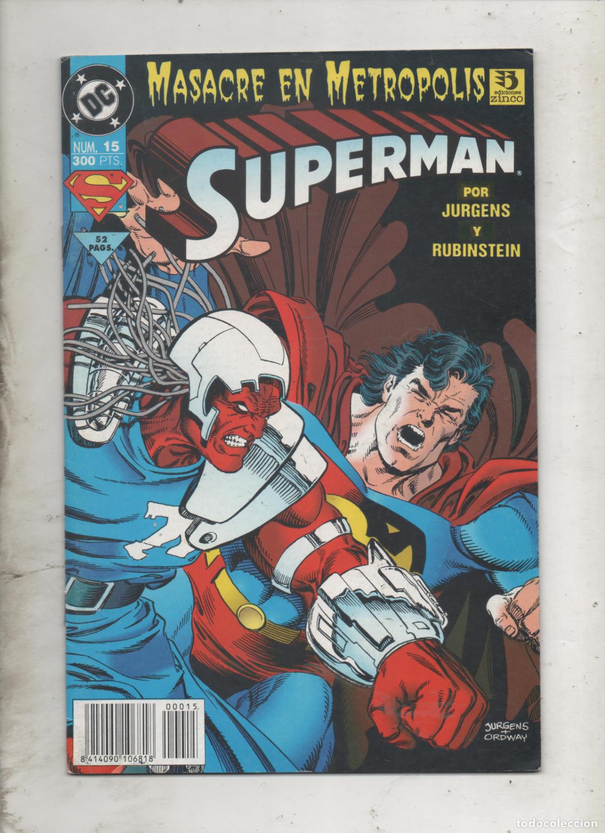 C&oacute;mics: SUPERMAN VOL. 3 N&ordm; 15 . ZINCO -E2 - Foto 1