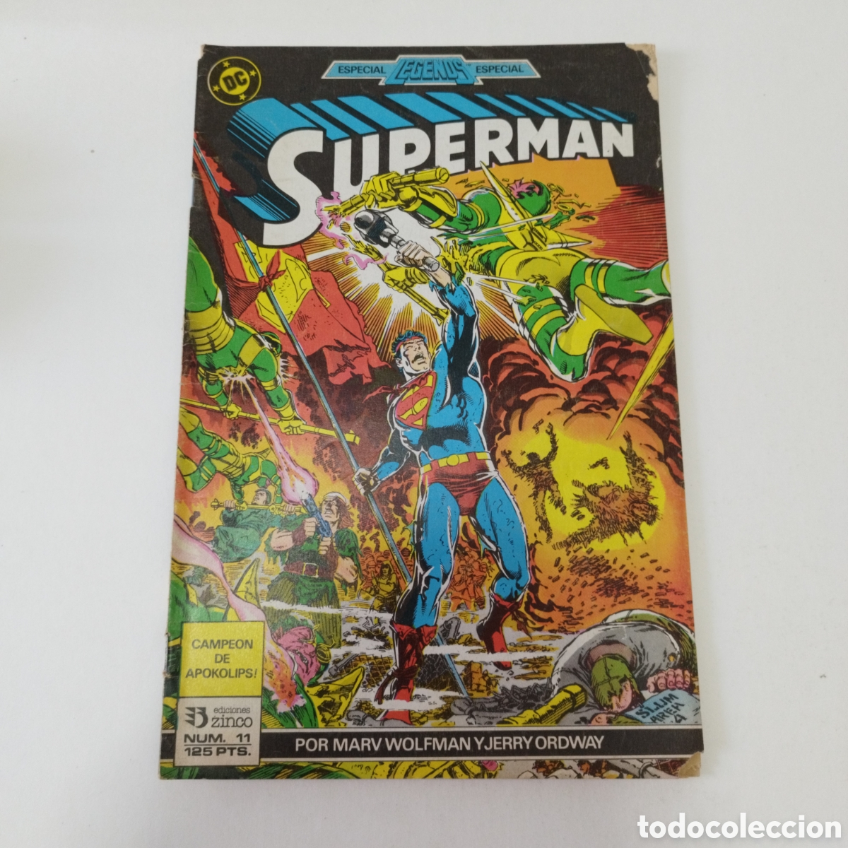 C&oacute;mics: SUPERMAN # 11 / ZINCO DC / CAMPEON DE APOKOLIPS - Foto 1