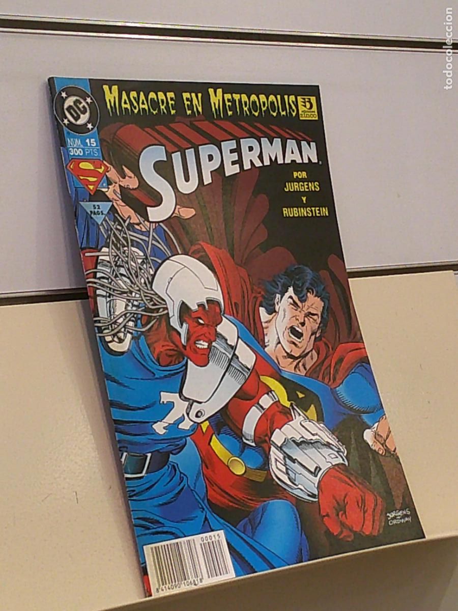 C&oacute;mics: SUPERMAN VOL. 3 N&ordm; 15 MASACRE EN METROPOLIS DC COMICS - ZINCO - Foto 1