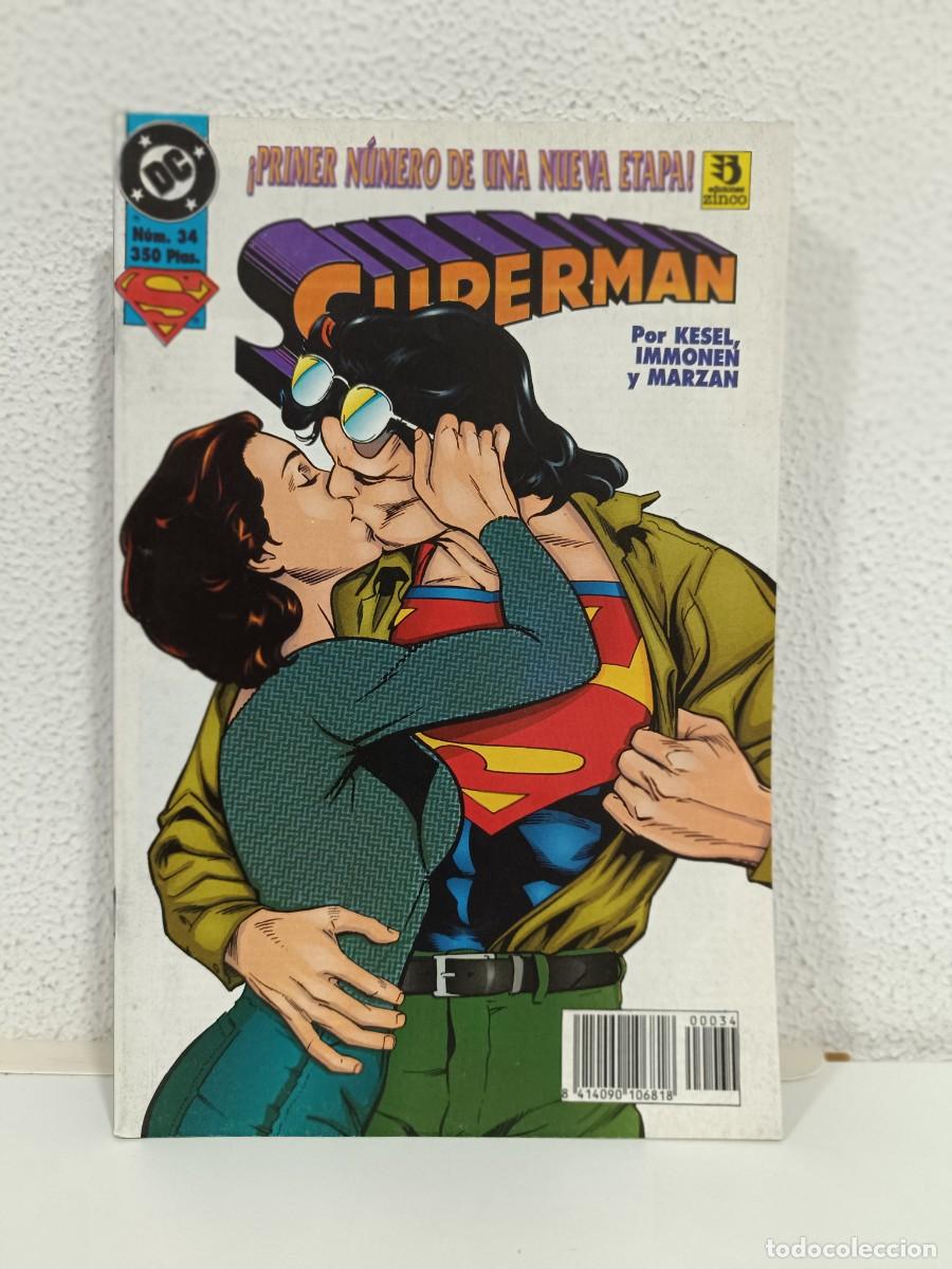 C&oacute;mics: SUPERMAN VOLUMEN 3 NUMERO 34 EDICIONES ZINCO - Foto 1