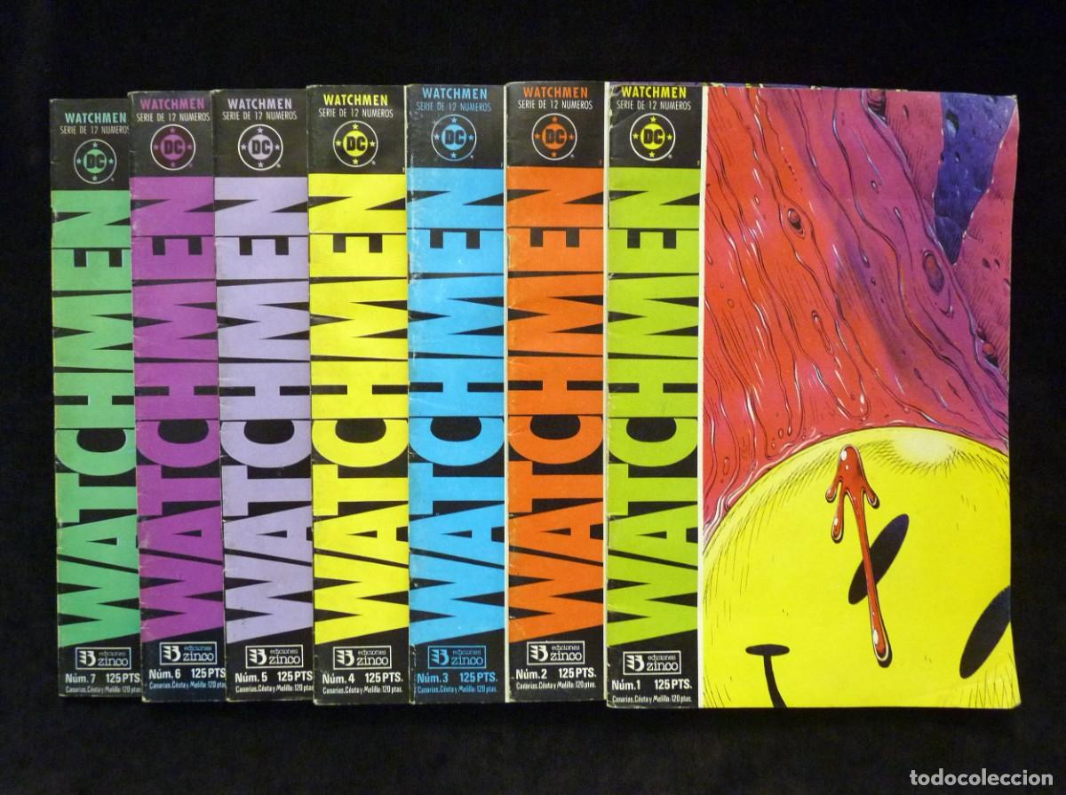 C&oacute;mics: LOTE DE 7 COMICS WATCHMEN. 1 AL 7. ED. ZINCO. LEER - Foto 1