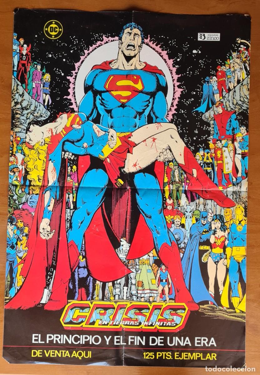 C&oacute;mics: Ediciones Zinco - Poster Superman anuncio Crisis en Tierras Infinitas - Foto 2