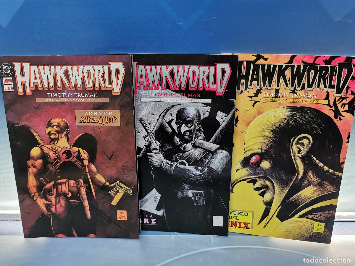 C&oacute;mics: 3 tomos, HAWKWORLD, Dc comics, ediciones zinco, Timothy Truman - Foto 1