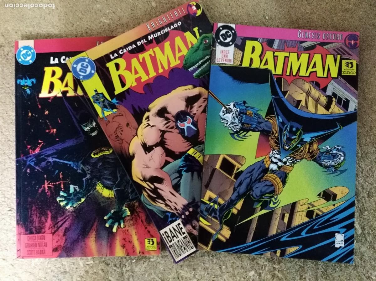 C&oacute;mics: Batman.La Caida del Murcielo + Genesis Oscura.3 Comics.DC.Ediciones Zinco - Foto 1