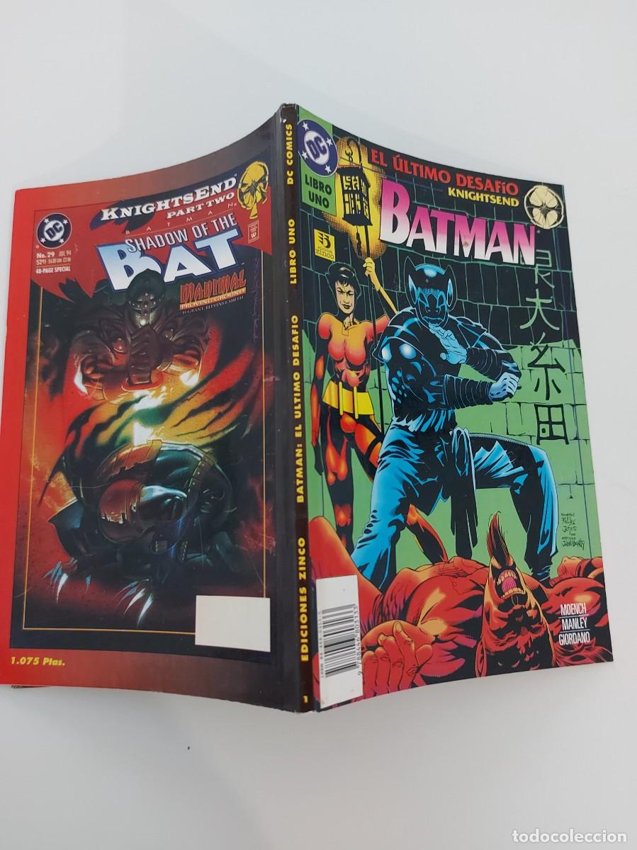 C&oacute;mics: BATMAN. EL &Uacute;LTIMO DESAF&Iacute;O. KNIGHTSEND. LIBRO UNO (DE 2). R&Uacute;STICA. ZINCO. DC. 1995. - Foto 5