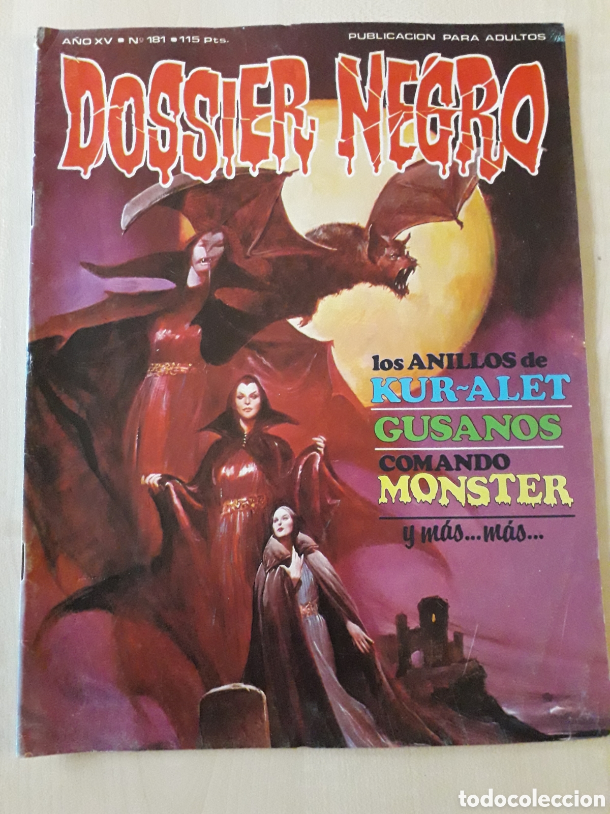 C&oacute;mics: DOSSIER NEGRO N&Uacute;MERO 181. ED ZINCO - Foto 1