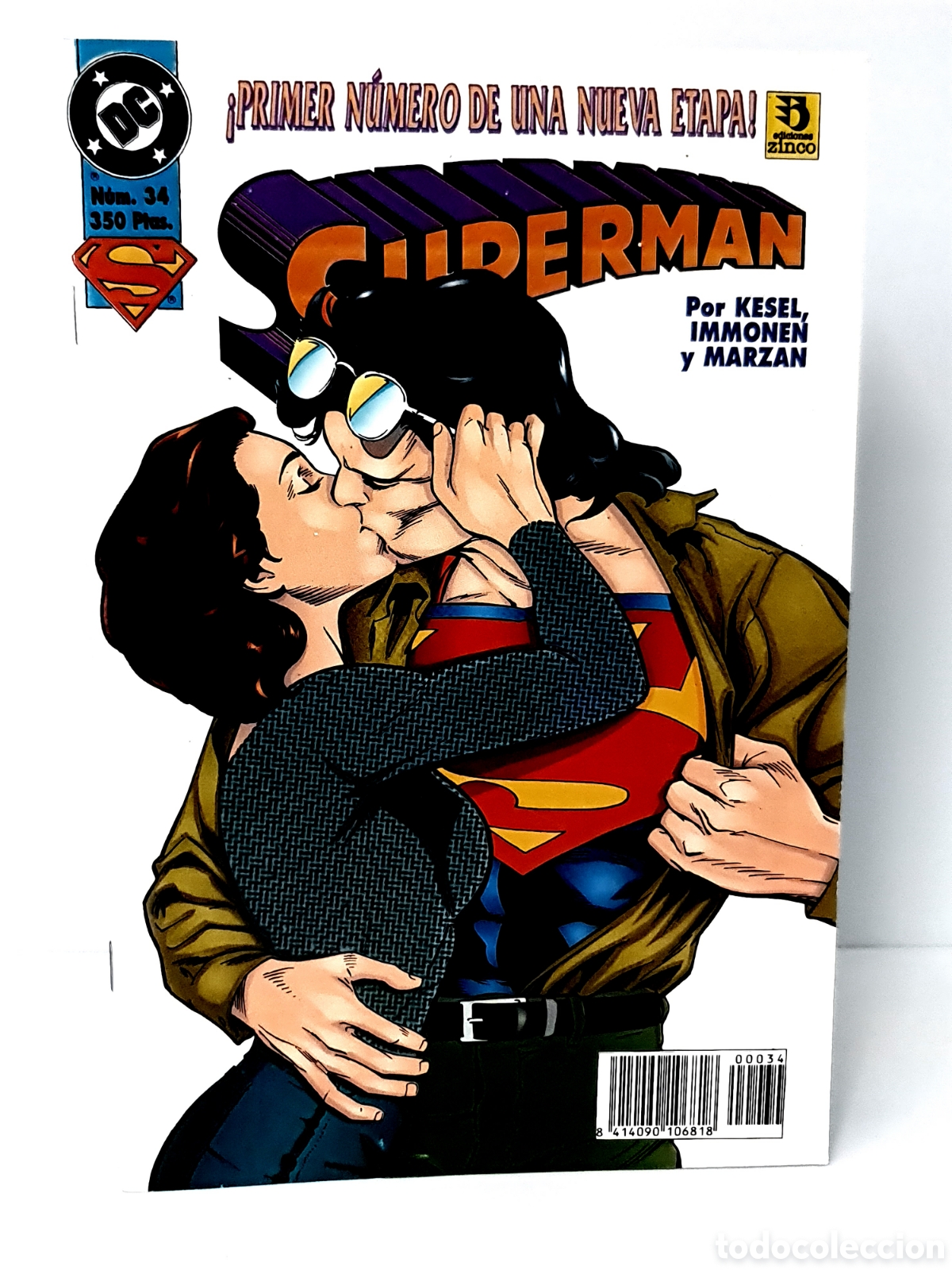 C&oacute;mics: EXCELENTE ESTADO SUPERMAN 34 DC ZINCO GRAPA - Foto 1