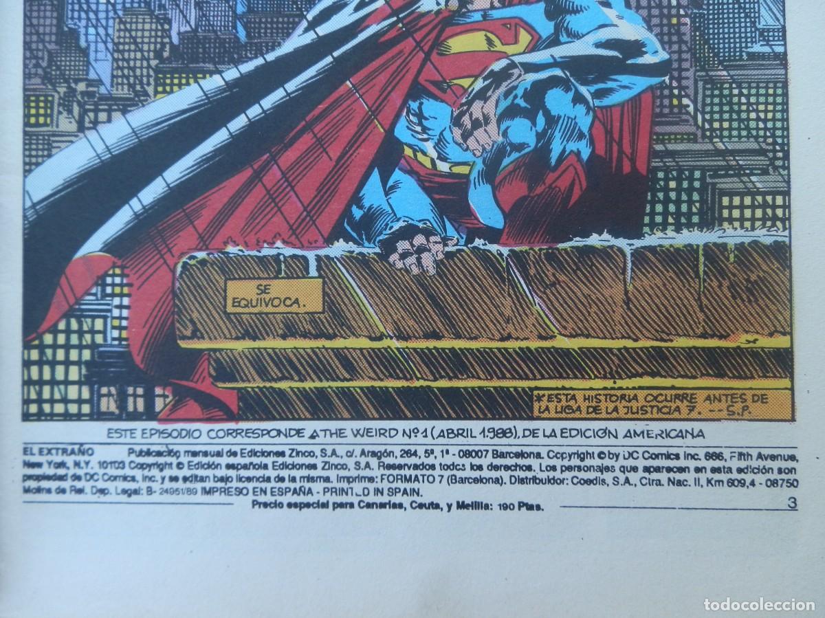 C&oacute;mics: EL EXTRA&Ntilde;O. DC COMICS. EDITORIAL ZINCO NUM 1. 200 PTS. - Foto 3