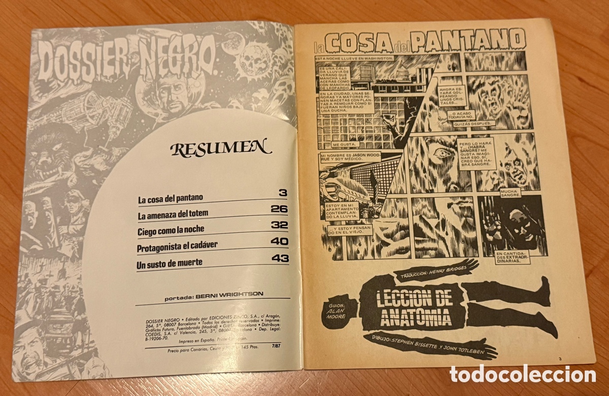 C&oacute;mics: C&Oacute;MIC DOSSIER NEGRO, N 207, EDICIONES ZINCO - Foto 3