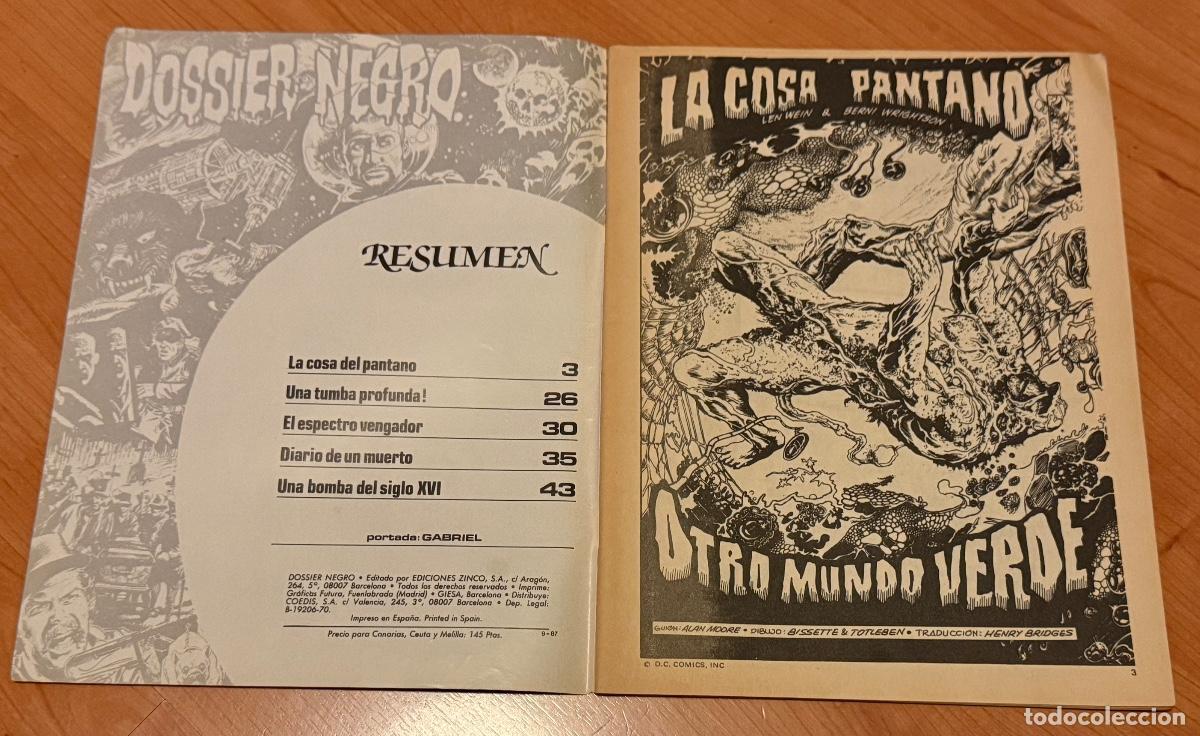 C&oacute;mics: C&Oacute;MIC DOSSIER NEGRO, N 209, EDICIONES ZINCO - Foto 3