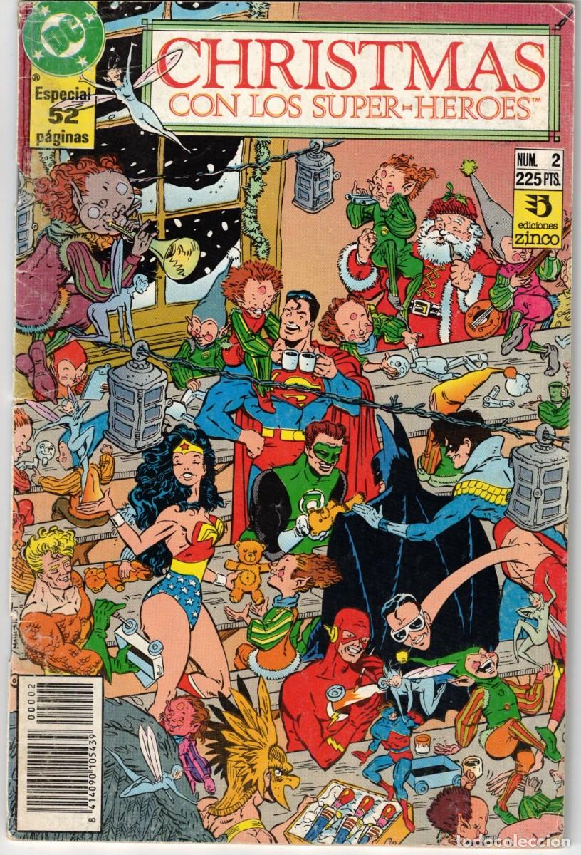 C&oacute;mics: CHRISTMAS CON LOS SUPER HEROES. N&ordm; 2. EDICIONES ZINCO. 1990. - Foto 1