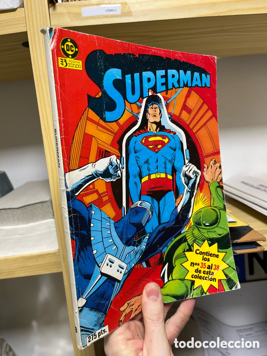 C&oacute;mics: Comic1 Superman n&ordm; 8, con los numeros: 35, 36, 37 y 38. Ediciones Zinco. - Foto 1