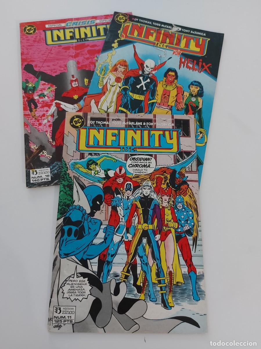 C&oacute;mics: LOTE INFINITY INC. 3 EJEMPLARES (DE 22). GRAPA. ZINCO. DC. 1987. - Foto 1