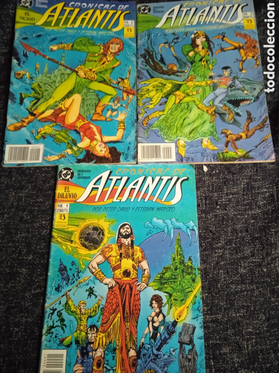 C&oacute;mics: CRONICAS DE ATLANTIS NUMEROS 1,2 y 3 / Peter David y Esteban Maroto - Foto 1