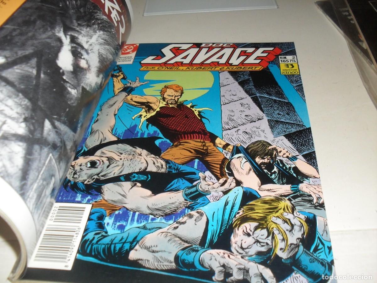 C&oacute;mics: COLECCION COMPLETA,4 TEBEOS,DOC SAVAJE,DE DENNIS ONEIL,ZINCO,1990 - Foto 3