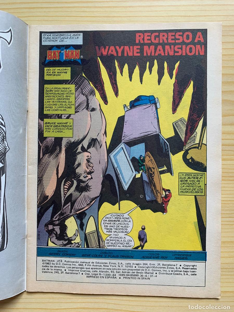 C&oacute;mics: Batman n&ordm; 3 / 1982 - Excelente Estado D4 - Foto 2