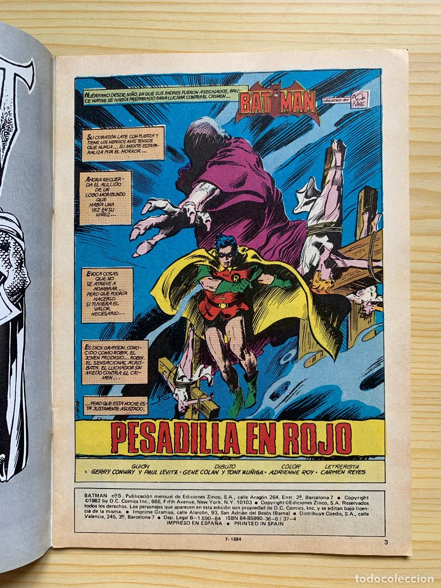 C&oacute;mics: Batman n&ordm; 5 / 1982 - Excelente Estado D4 - Foto 2