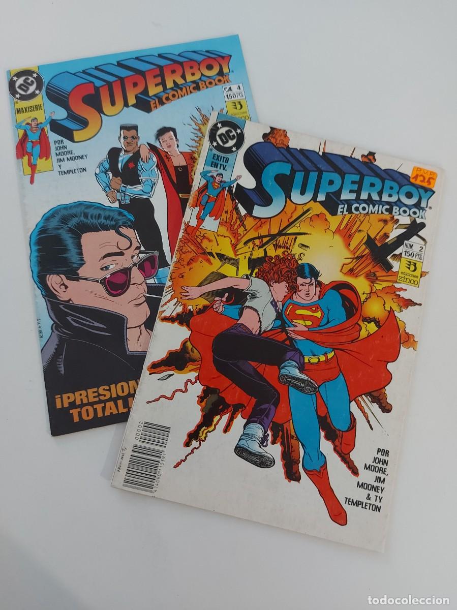 C&oacute;mics: LOTE SUPERBOY, EL C&Oacute;MIC BOOK. 2 EJEMPLARES (DE 7). GRAPA. ZINCO. DC. 1991. - Foto 1