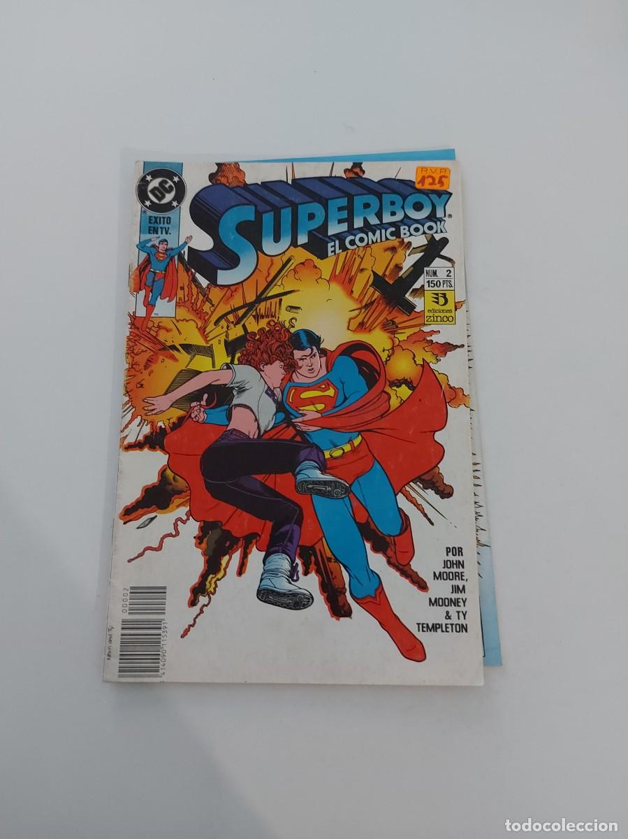 C&oacute;mics: LOTE SUPERBOY, EL C&Oacute;MIC BOOK. 2 EJEMPLARES (DE 7). GRAPA. ZINCO. DC. 1991. - Foto 2