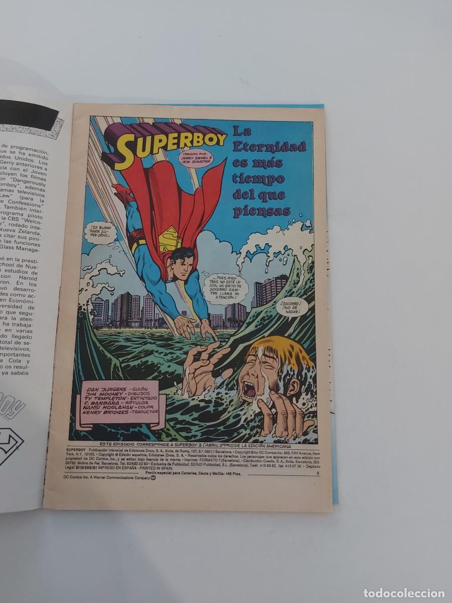 C&oacute;mics: LOTE SUPERBOY, EL C&Oacute;MIC BOOK. 2 EJEMPLARES (DE 7). GRAPA. ZINCO. DC. 1991. - Foto 4