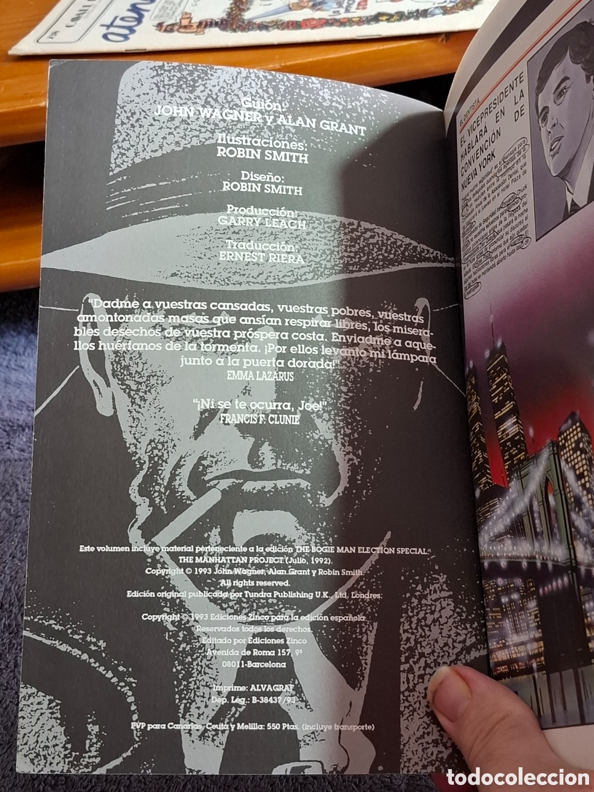 C&oacute;mics: L24. Bogie Man - Proyecto Manhattan, Ediciones Zinco, 1993. - Foto 5