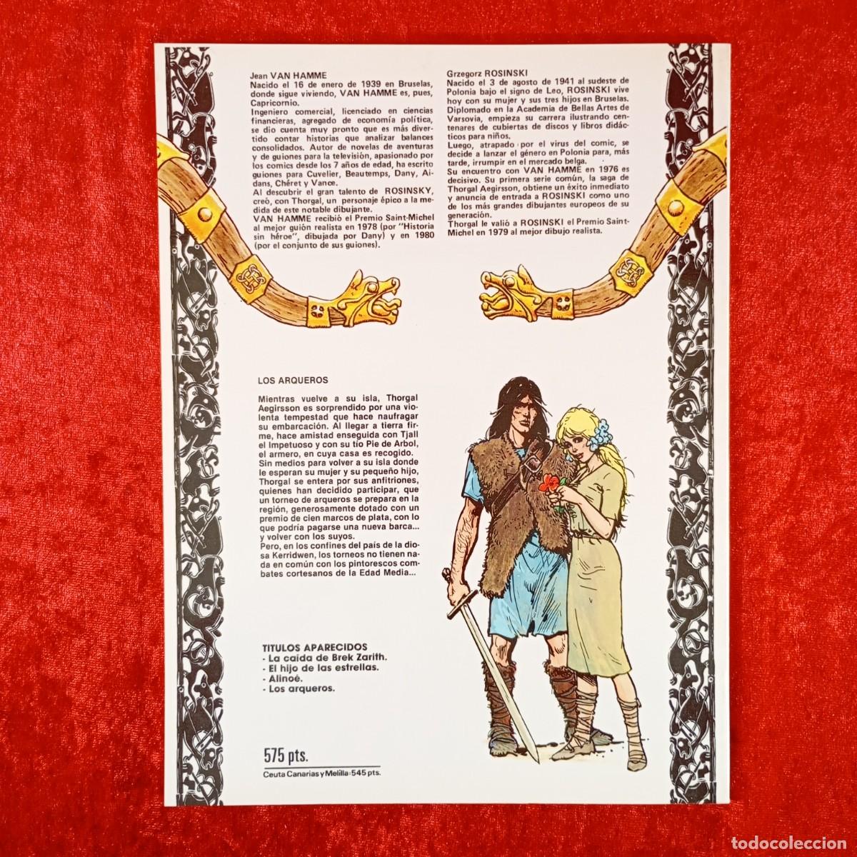 C&oacute;mics: THORGAL - LOS ARQUEROS - ROSINSKI-VAN HAMME - EDICIONES ZINCO - 1988 / 1738 - Foto 2