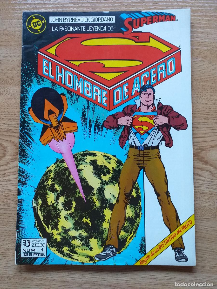 C&oacute;mics: SUPERMAN EL HOMBRE DE ACERO - N&ordm; 1 - 1987 EDICIONES ZINCO - Foto 1