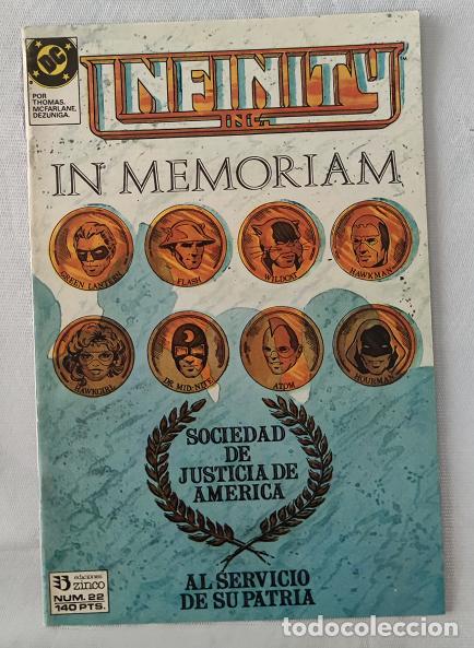 C&oacute;mics: Infinity Inc. 22. DC Comics. Roy&Dan Thomas y Todd McFarlane. Ediciones Zinco 1988 - Foto 1