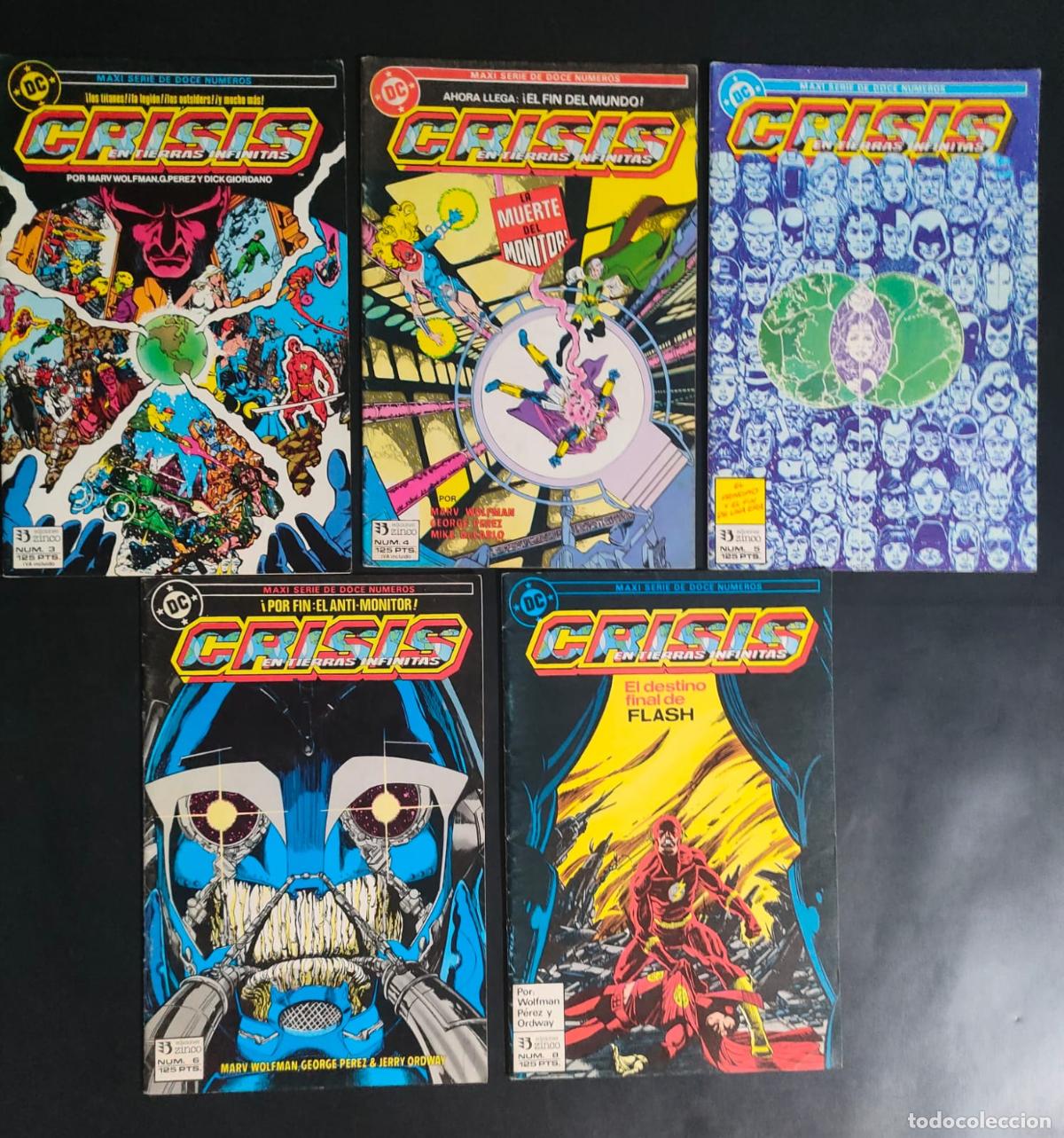 C&oacute;mics: CRISIS EN TIERRAS INFINITAS NUMEROS 3,4,5,6,8 - Foto 1