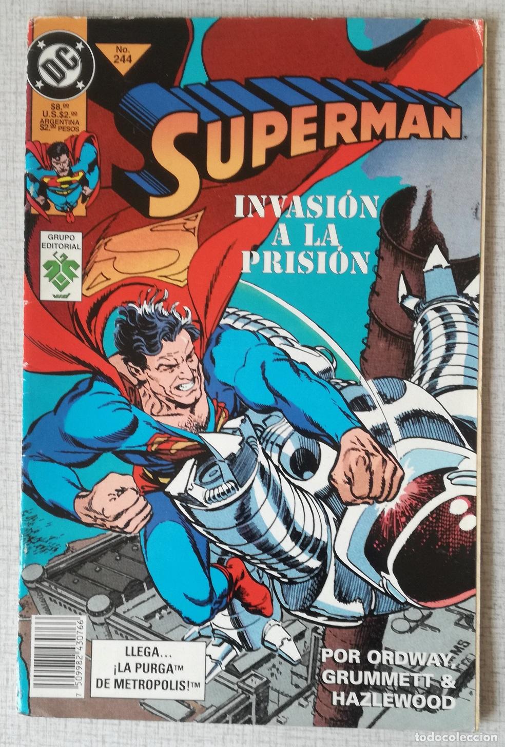 C&oacute;mics: Comic Superman, n&ordm; 244 - Grupo Editorial - Foto 1