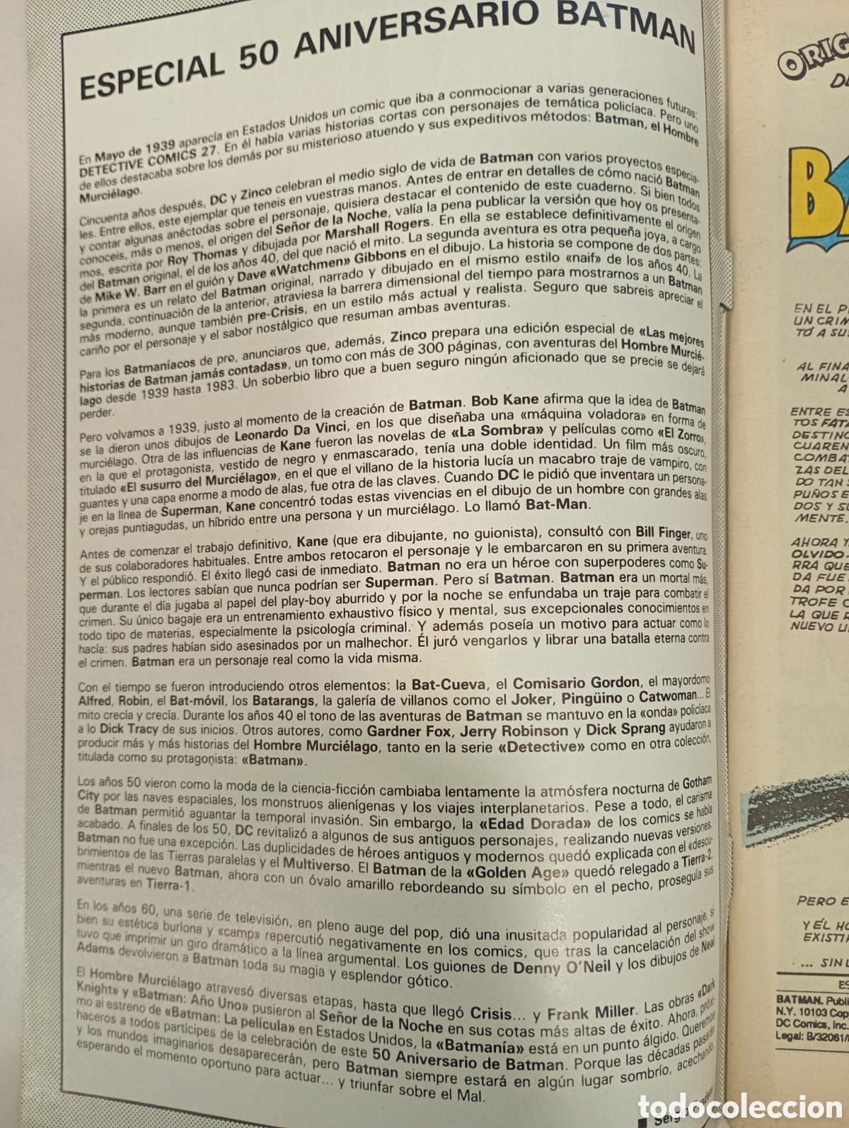 C&oacute;mics: Batman 59 aniversario n&uacute;m 2 - Foto 3