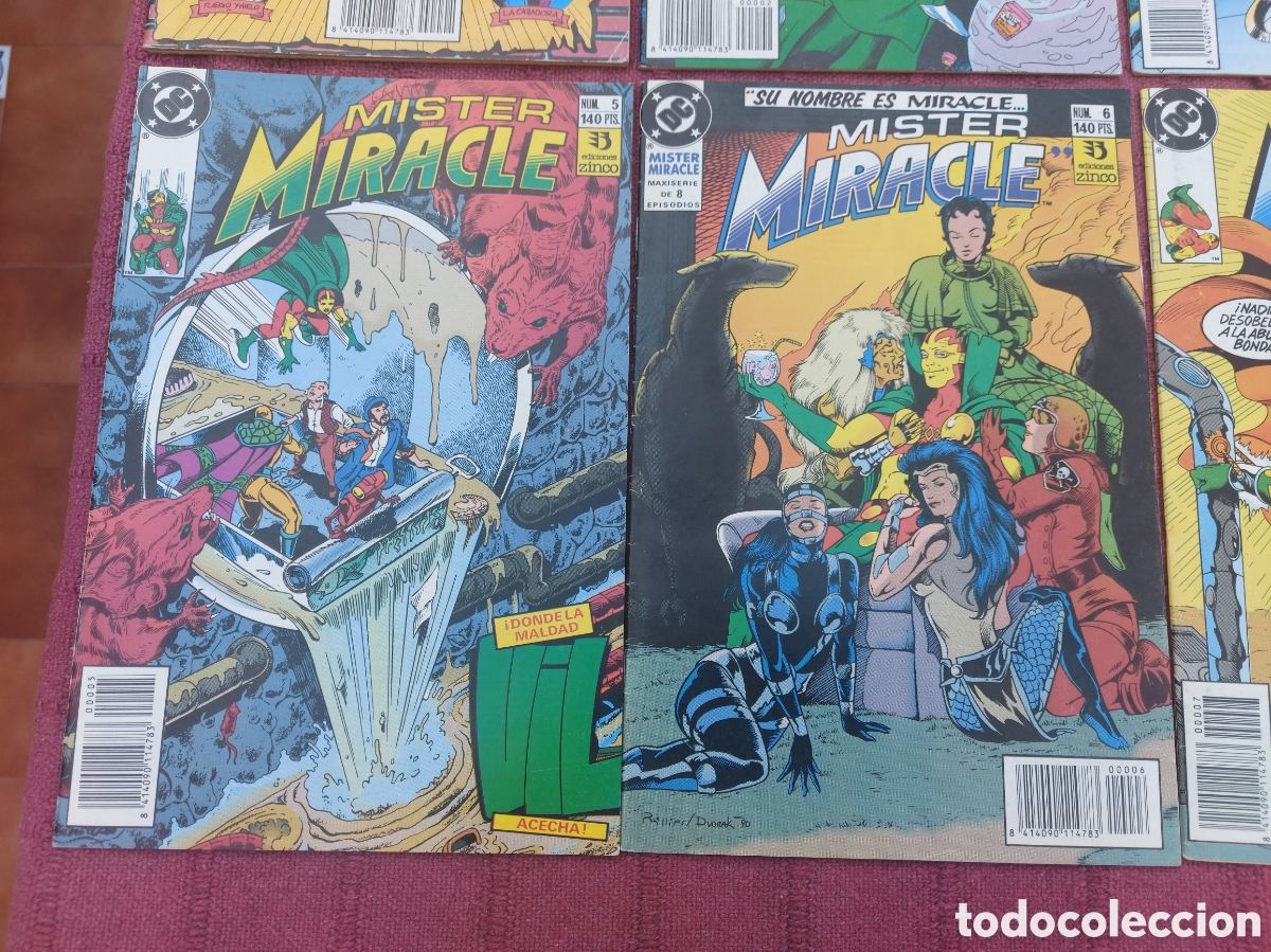 C&oacute;mics: MISTER MIRACLE EDICIONES ZINCO COMPLETA COLECCION DE 8 COMICS ZINCO DC - Foto 4