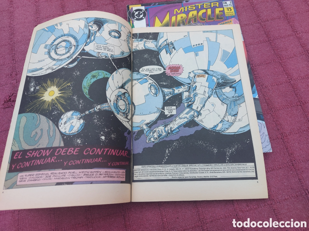 C&oacute;mics: MISTER MIRACLE EDICIONES ZINCO COMPLETA COLECCION DE 8 COMICS ZINCO DC - Foto 22