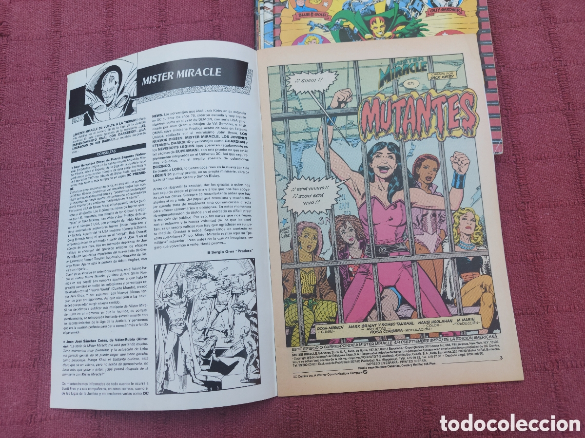 C&oacute;mics: MISTER MIRACLE EDICIONES ZINCO COMPLETA COLECCION DE 8 COMICS ZINCO DC - Foto 25