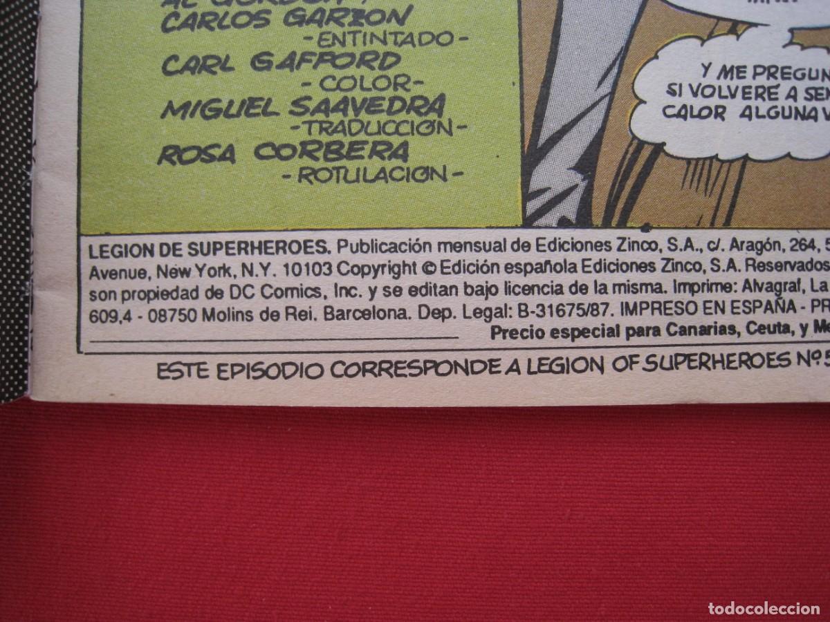C&oacute;mics: LEGION DE SUPERHEROES - N&ordm; 27 - EDICIONES ZINCO. - Foto 6