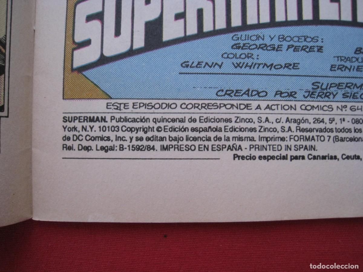 C&oacute;mics: SUPERMAN - N&ordm; 72 - EDICIONES ZINCO. - Foto 7