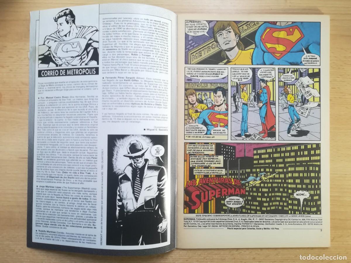 C&oacute;mics: DC Superman N&ordm; 74. Intergang Contraataca. Ediciones Zinco. - Foto 2
