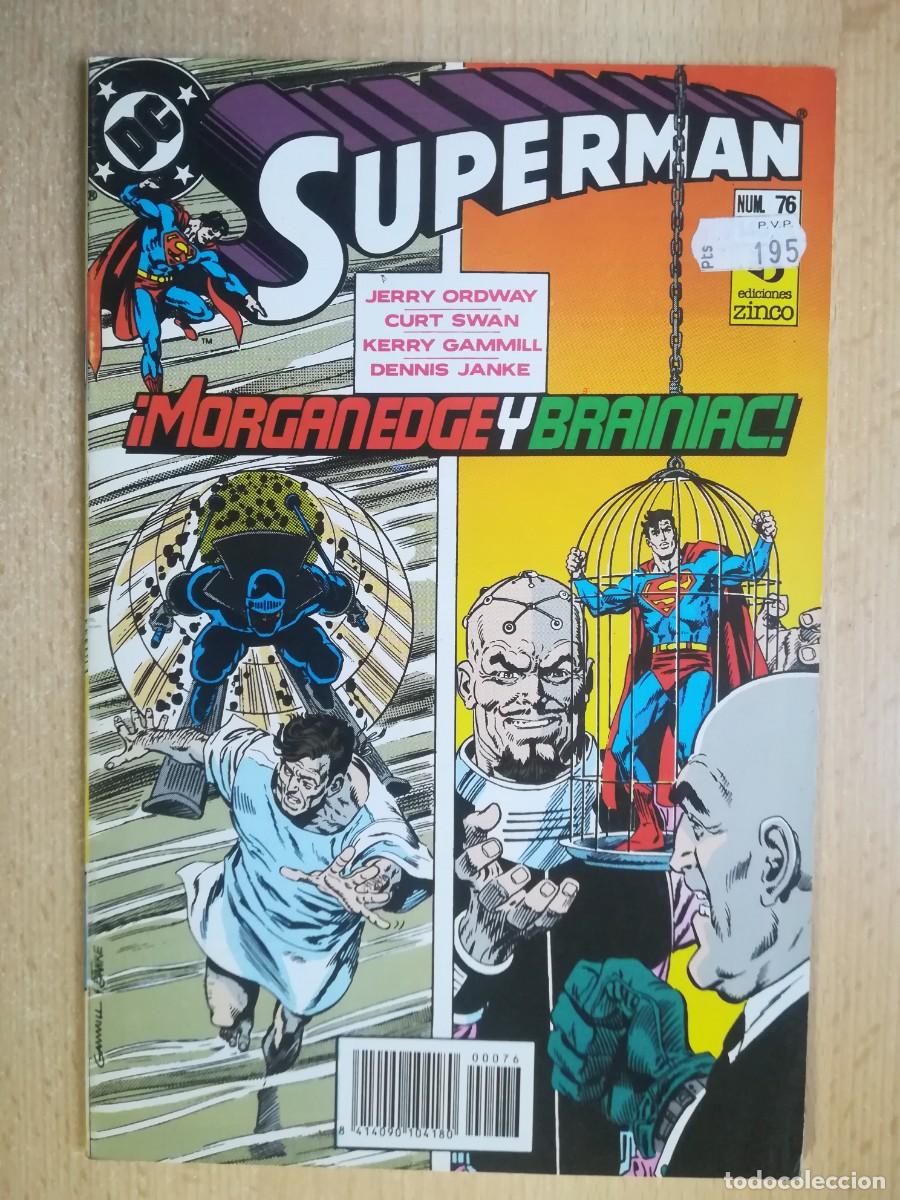 C&oacute;mics: DC Superman N&ordm; 76. Morganedge y Brainiac. Ediciones Zinco. - Foto 1