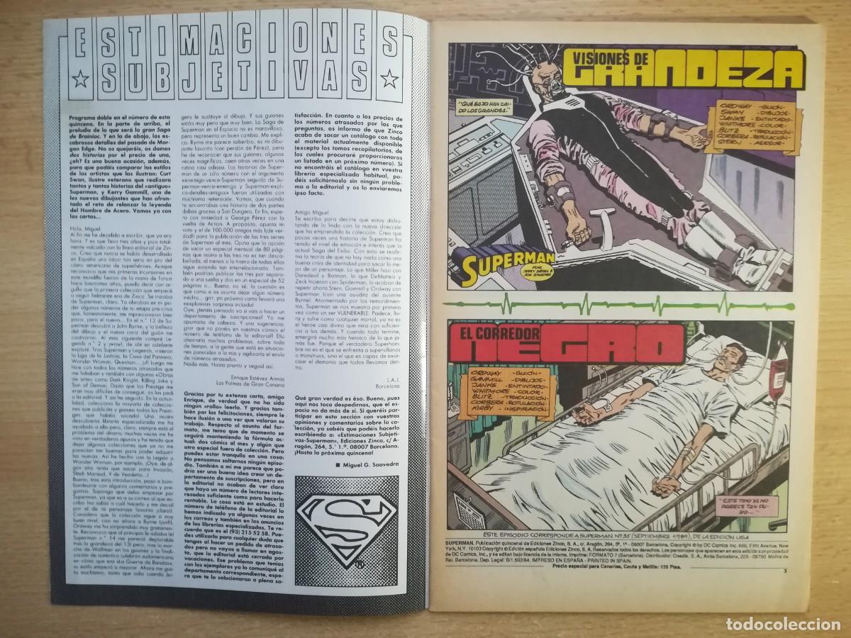 C&oacute;mics: DC Superman N&ordm; 76. Morganedge y Brainiac. Ediciones Zinco. - Foto 2