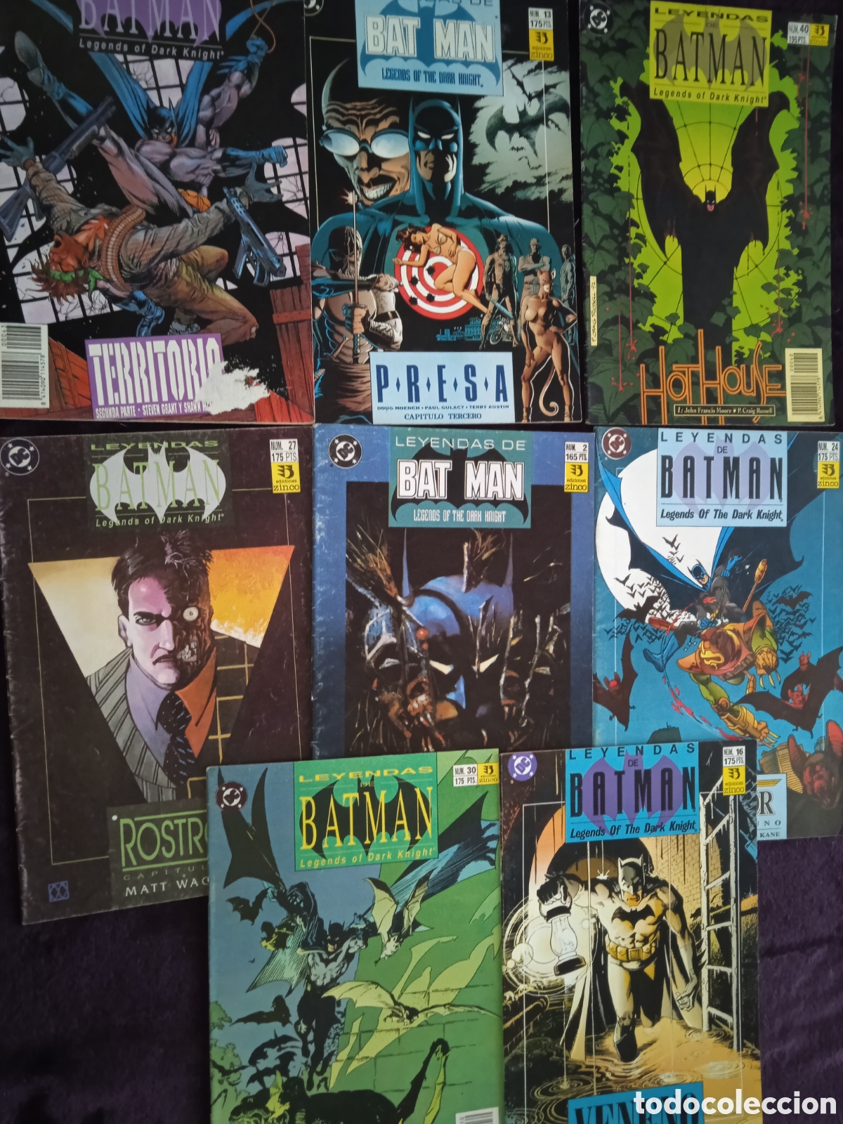 C&oacute;mics: LEYENDAS DE BATMAN - LOTE DE 8 EJEMPLARES -ED. ZINCO DC - Foto 1