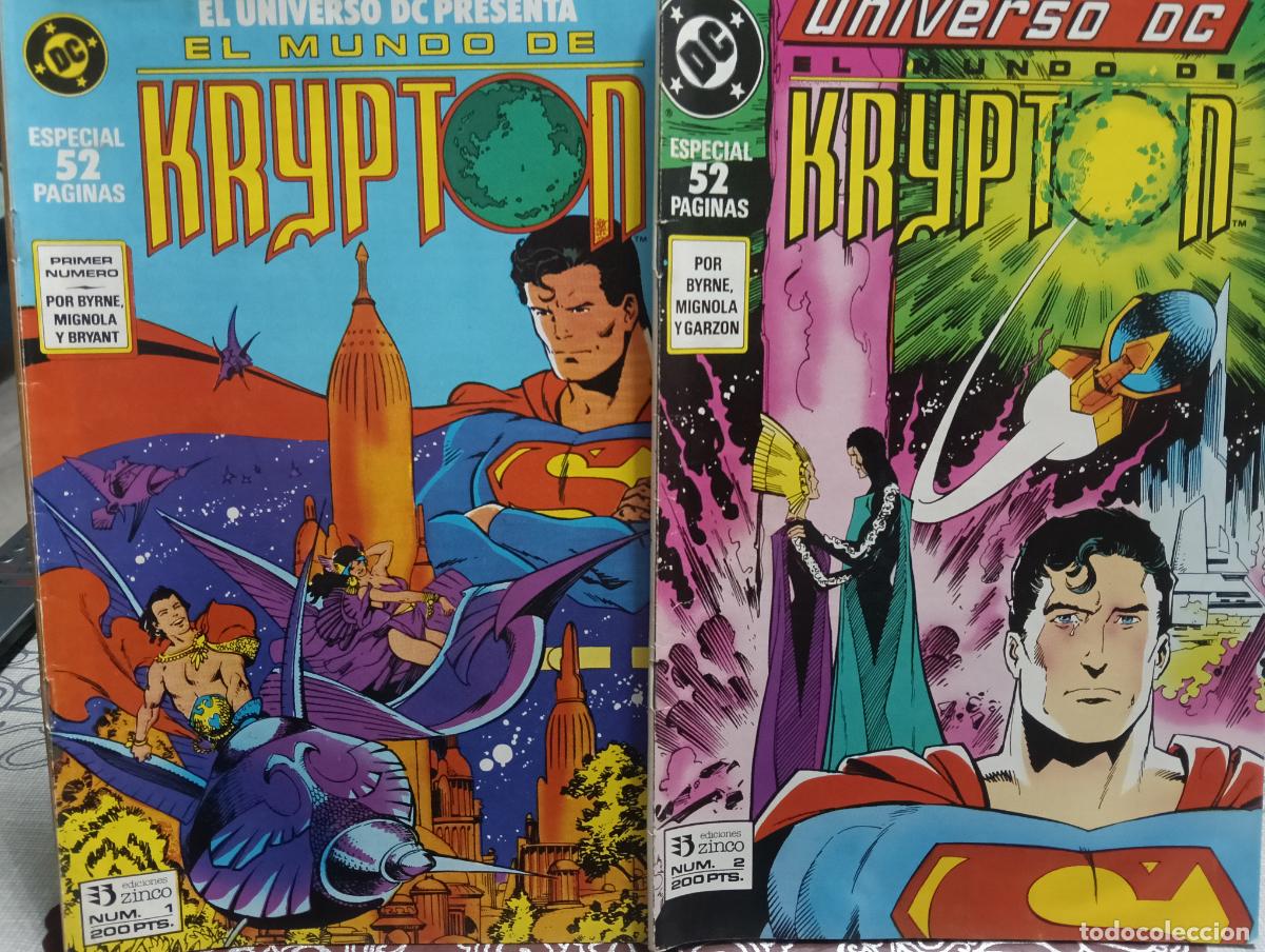 C&oacute;mics: EL MUNDO DE KRYPTON - UNIVERSO DC - COMPLETA - NUMEROS 1 Y 2 - Foto 1