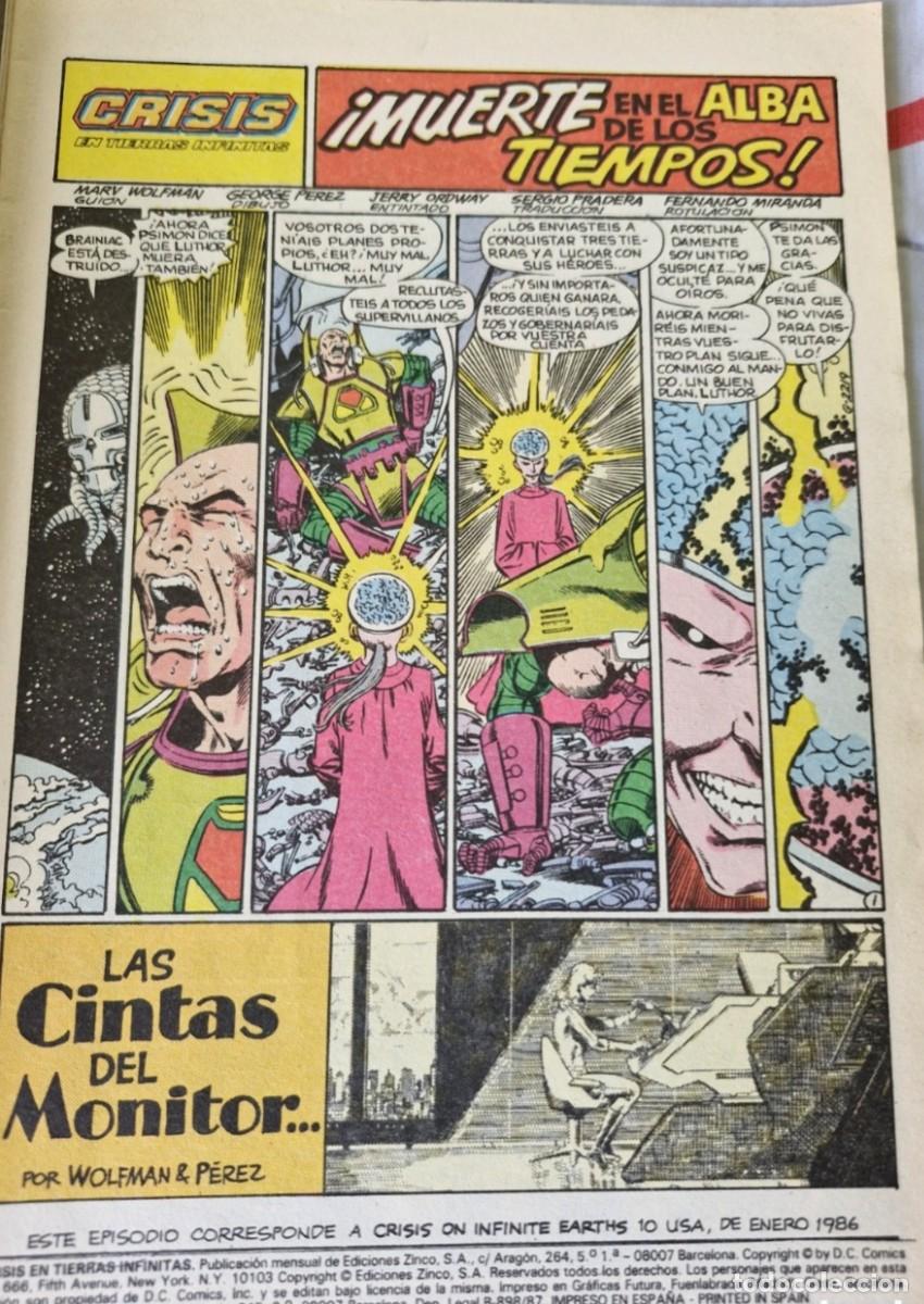 C&oacute;mics: CRISIS EN TIERRAS INFINITAS 10 - DC COMICS - ZINCO - Foto 3
