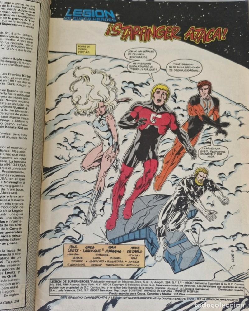 C&oacute;mics: LEGI&Oacute;N DE S&Uacute;PER-H&Eacute;ROES 9 - EDICIONES ZINCO - DC COMICS - GRAPA - Foto 3