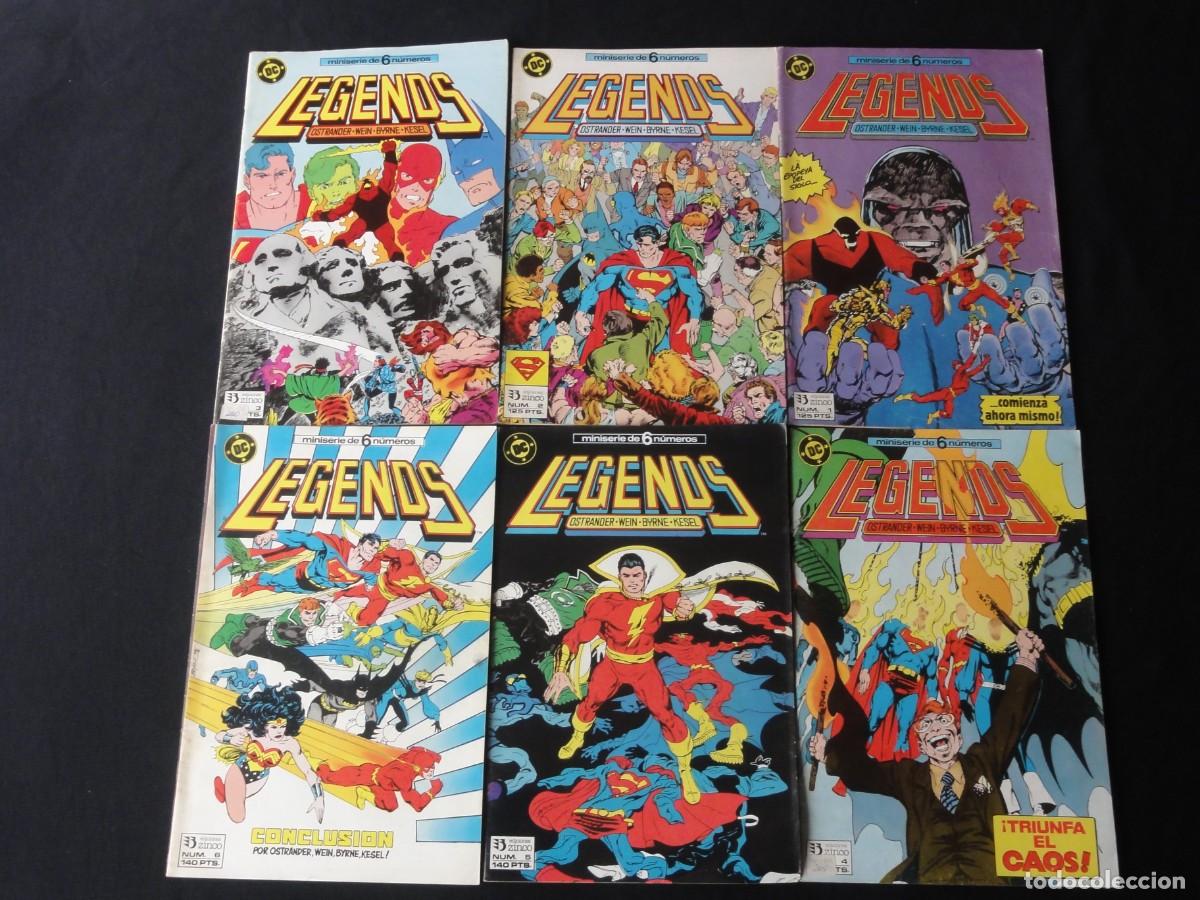 C&oacute;mics: LEGENDS COMPLETA. 6 N&ordm;. A&Ntilde;O 1987. EDICIONES ZINCO. C-8B - Foto 1