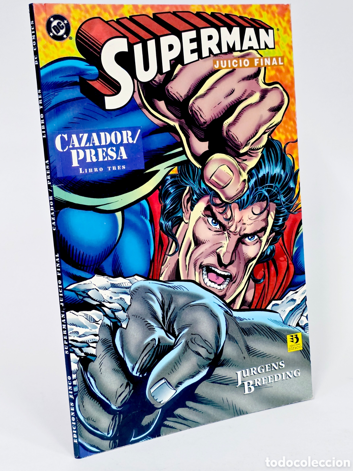 C&oacute;mics: C&Oacute;MIC SUPERMAN JUICIO FINAL LIBRO TRES 3 EDICIONES CINCO DC C&Oacute;MICS CASI EXCELENTE ESTADO - Foto 1