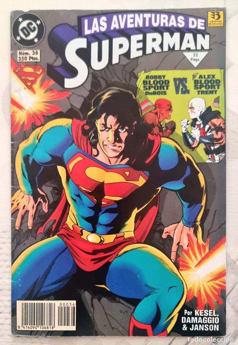 C&oacute;mics: LAS AVENTURAS DE SUPERMAN n&ordm; 36. Ediciones Zinco 1996 - Foto 1