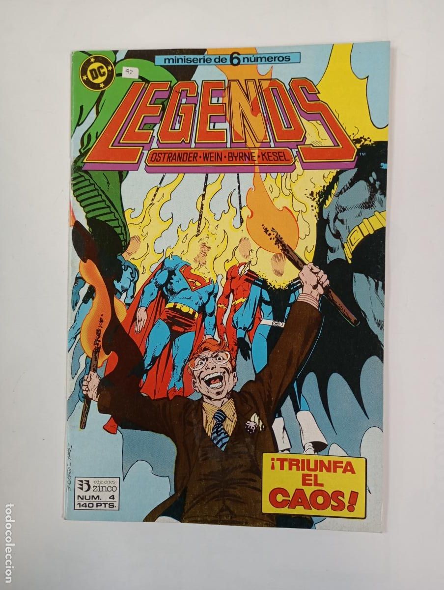 C&oacute;mics: LEGENDS N&ordm; 4. TRIUNFA EL CAOS. EDICIONES ZINCO. TDKC30 - Foto 1