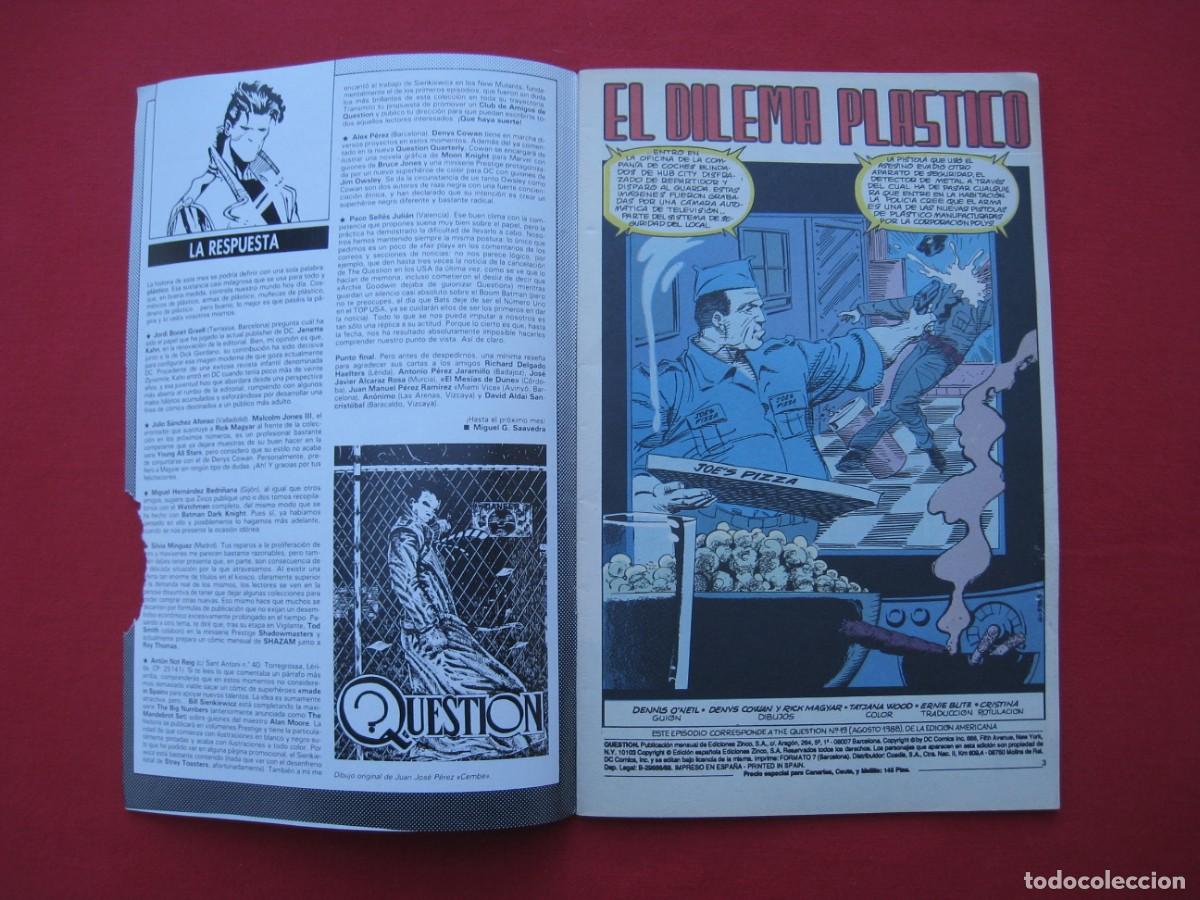 C&oacute;mics: QUESTION - N&ordm; 19 - EDICIONES ZINCO. - Foto 5
