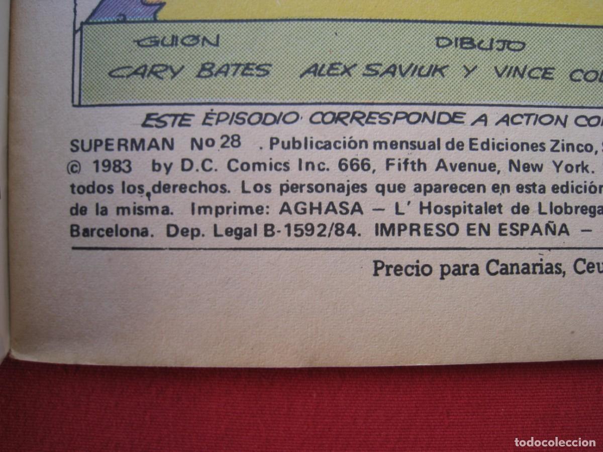 C&oacute;mics: SUPERMAN - N&ordm; 28 - EDICIONES ZINCO. - Foto 3